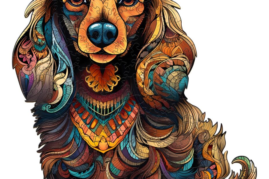 Puslespil i træ – langhåret gravhund-3 66d026790ddcd