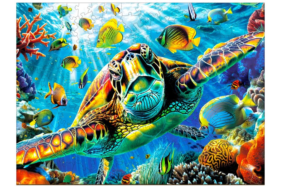 Træ puslespil-skildpadde opdagelsesrejsende 66d108e283171