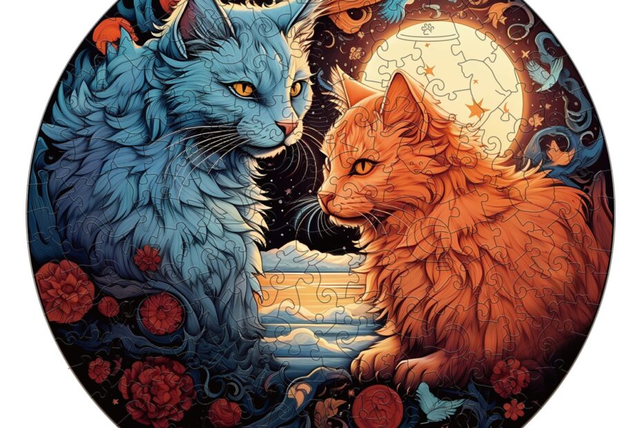 Puslespil i træ – YIN YANG CAT-1 66d082c6eeb32