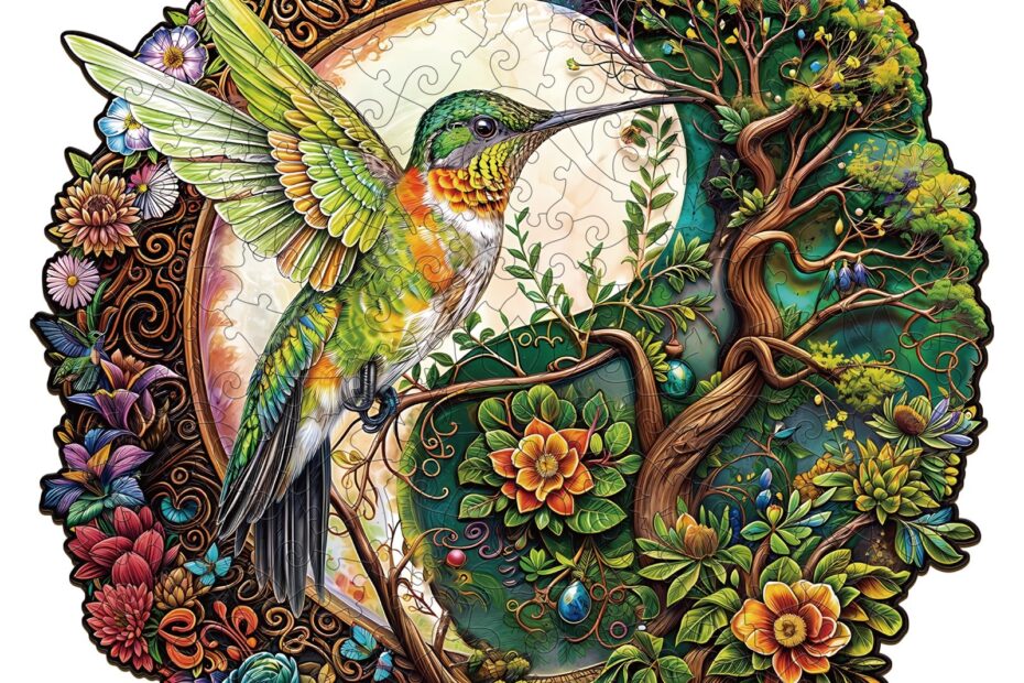 Puslespil i træ – Yin Yang kolibri 66d0cb426c00f