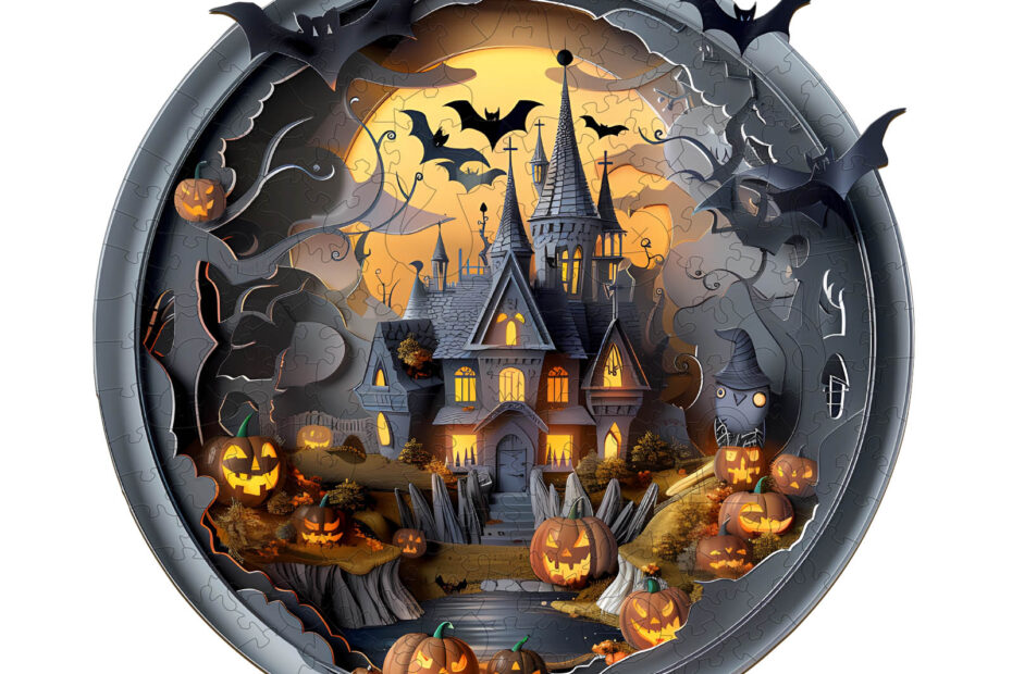 Træpuslespil-3D Halloween Castle 3 66dfa29431605