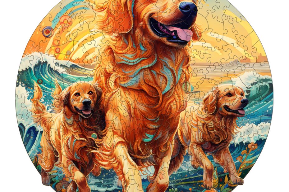 Træpuslespil – Beach Golden Family 66e531c16870e