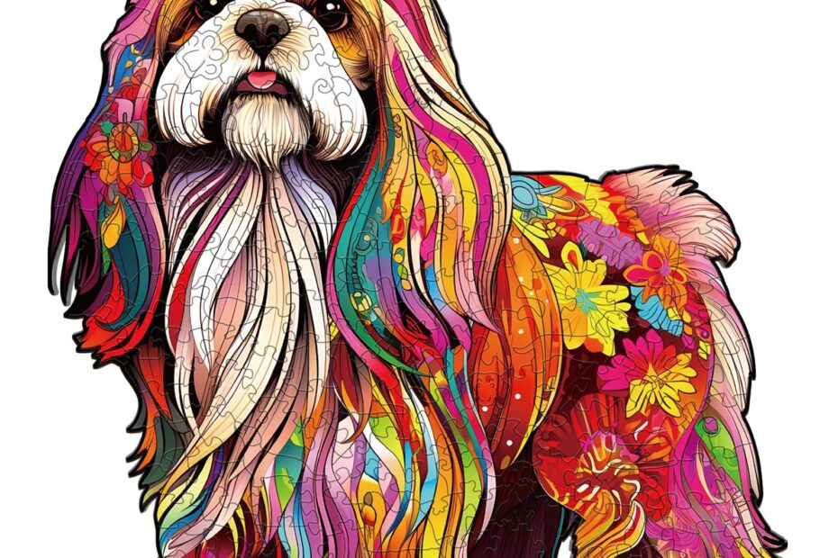 Puslespil af træ – Smuk Shih Tzu 2 66e8bd3f19a1d