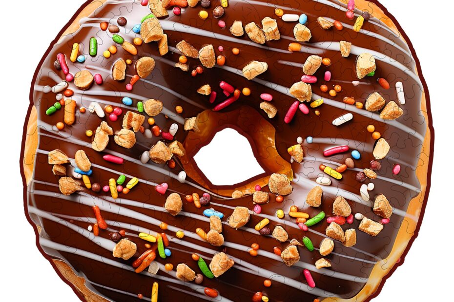 Puslespil i træ – chokolade-donut 66e8228295a9a