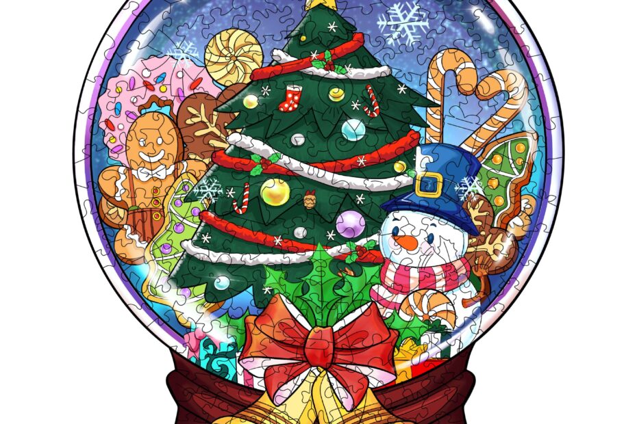 Puslespil i træ-CHRISTMAS CRYSTAL BALL 66e60a5a92feb