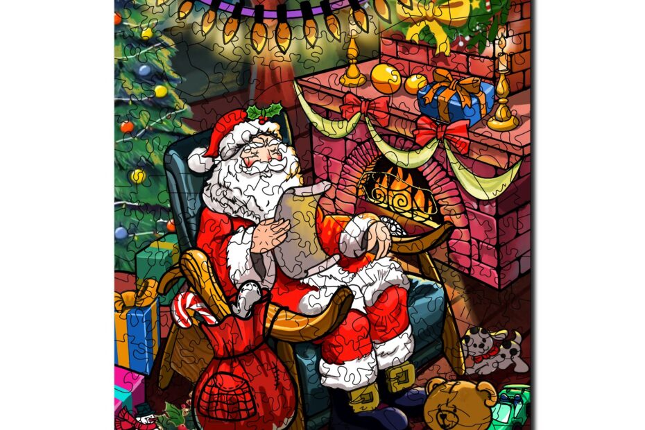 Puslespil i træ-CHRISTMAS EVE 66da1385c6840