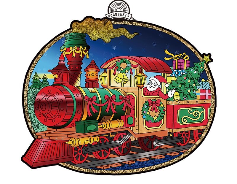 Puslespil i træ-CHRISTMAS TRAIN 66ed0275143c5