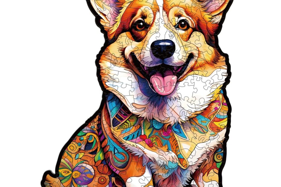 Puslespil af træ-CLEVER CORGI-2 66e5845204c7b
