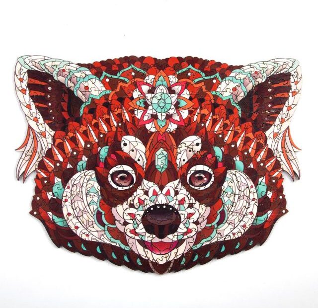 Puslespil af træ-CLEVER RACCOON 66ed2136128de