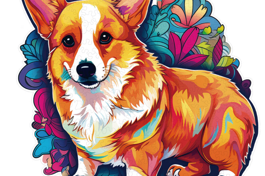 Træpuslespil – sød Corgi 66e3d32a25c5b