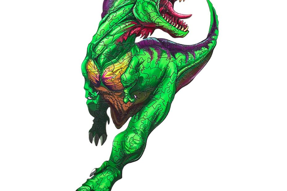 Puslespil af træ-FEROCIOUS T-REX 66dab868944a1