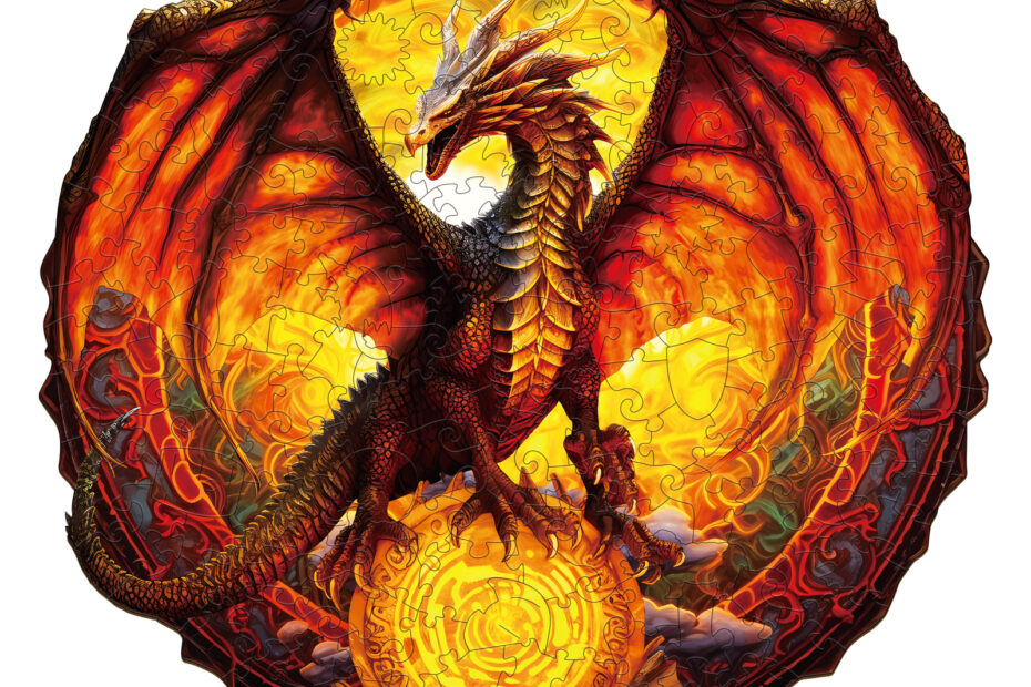 Træpuslespil – Fiery Dragon 66e07b2d66df0