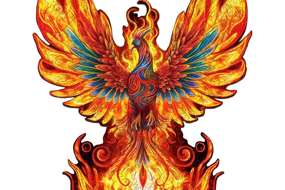 Puslespil i træ – Flammefødt Phoenix 66e8038c9bbbe