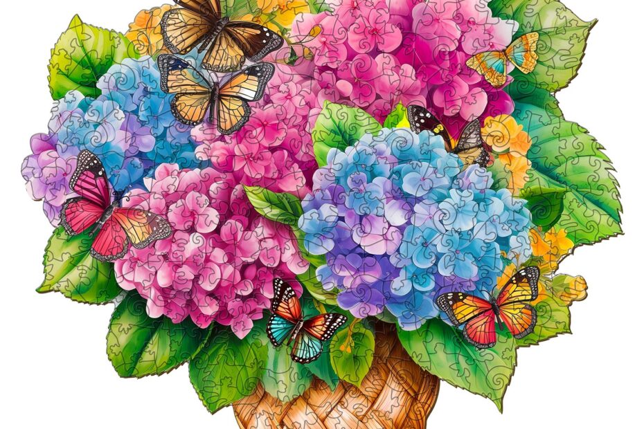 Puslespil af træ-blomsterkurv 2 66ed4a92b3825