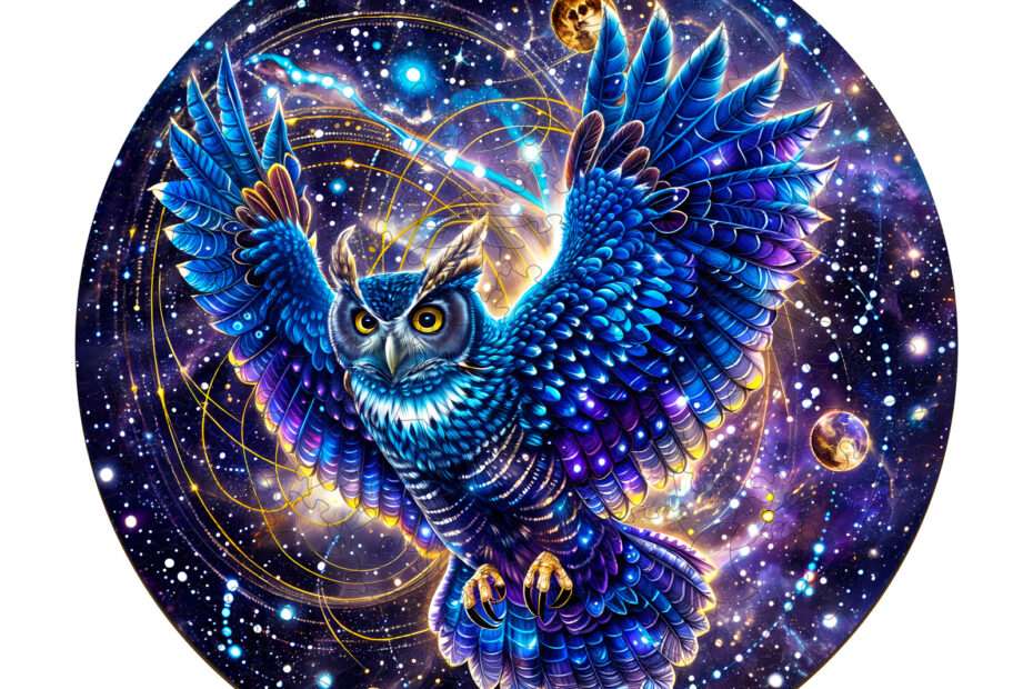 Træpuslespil-Galaxy Owl 66d96e6b73ed3