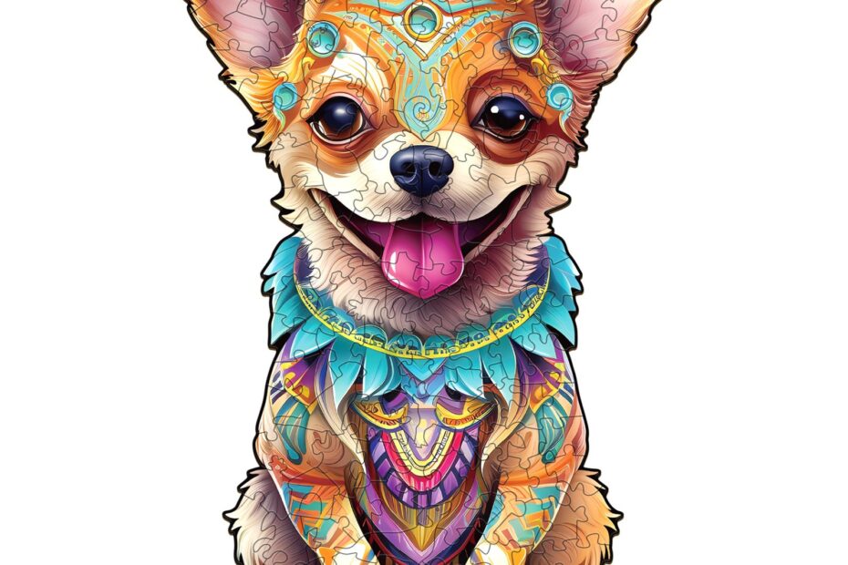 Puslespil i træ – glad chihuahua 66ebd75496b7c