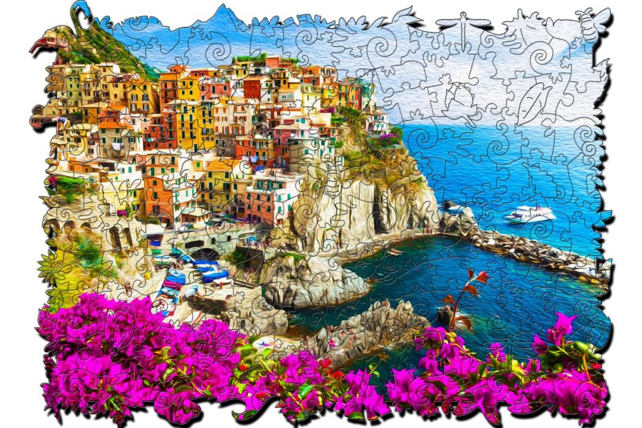 Puslespil i træ – ITALIENSK RIVIERA 66e2a80b9f767