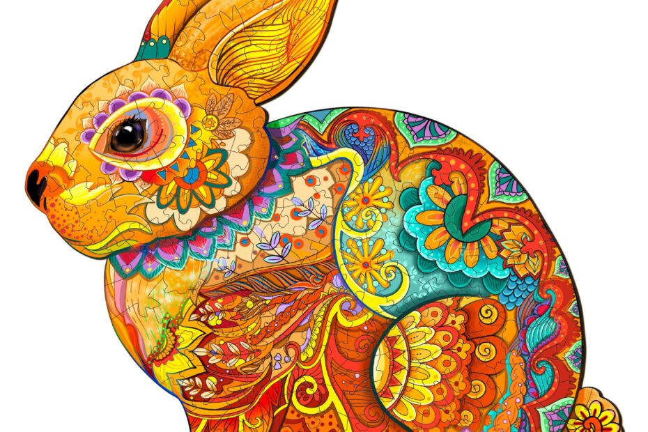 Puslespil i træ-LUCKY RABBIT 66ee9498eff40