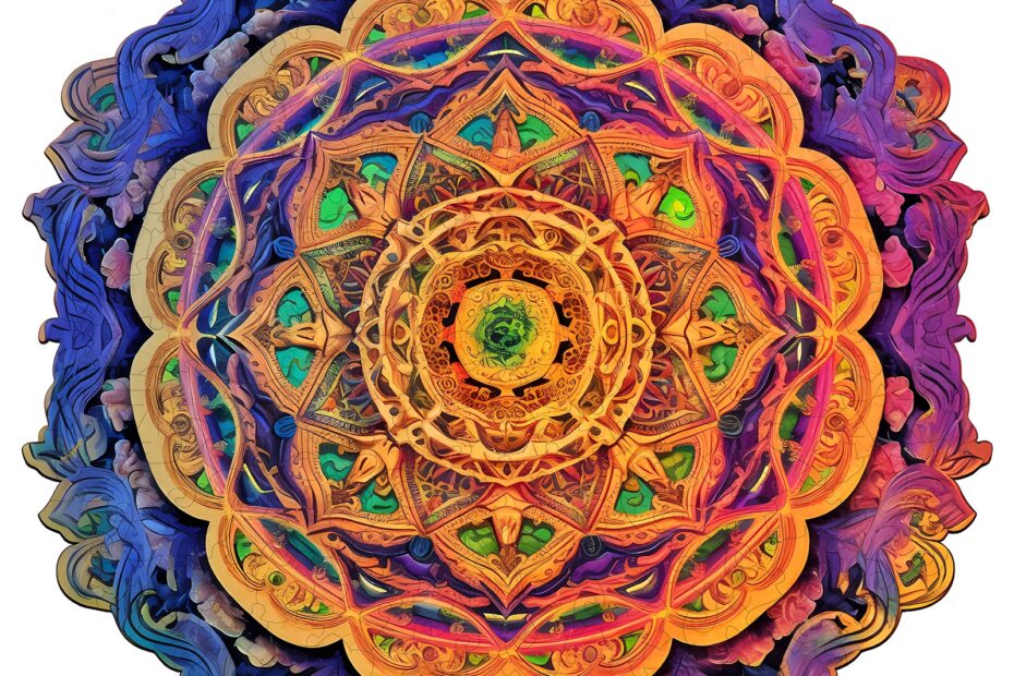 Puslespil i træ – Mandala 4 66e1918849322