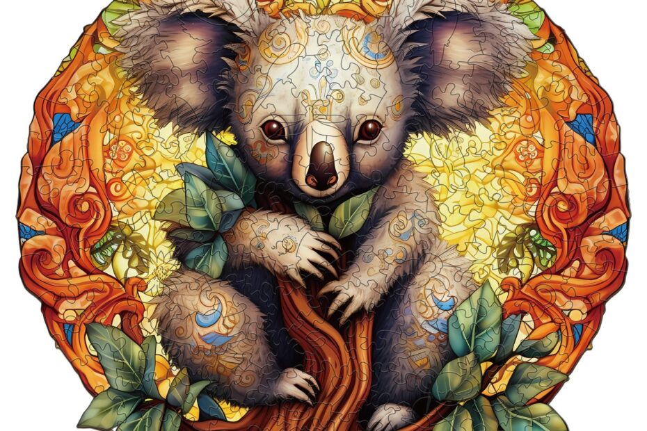 Puslespil i træ-Mandala Koala 66d49eb3c1571