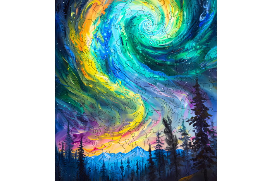 Træ puslespil-Nat Aurora 66e701c6796cf
