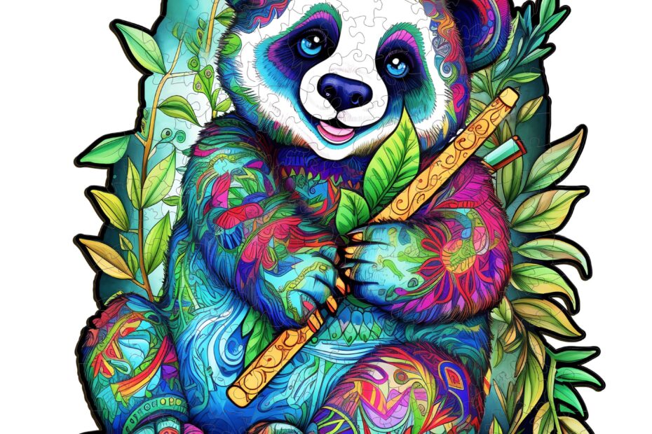 Puslespil i træ – Panda 2 66d6125558fb2