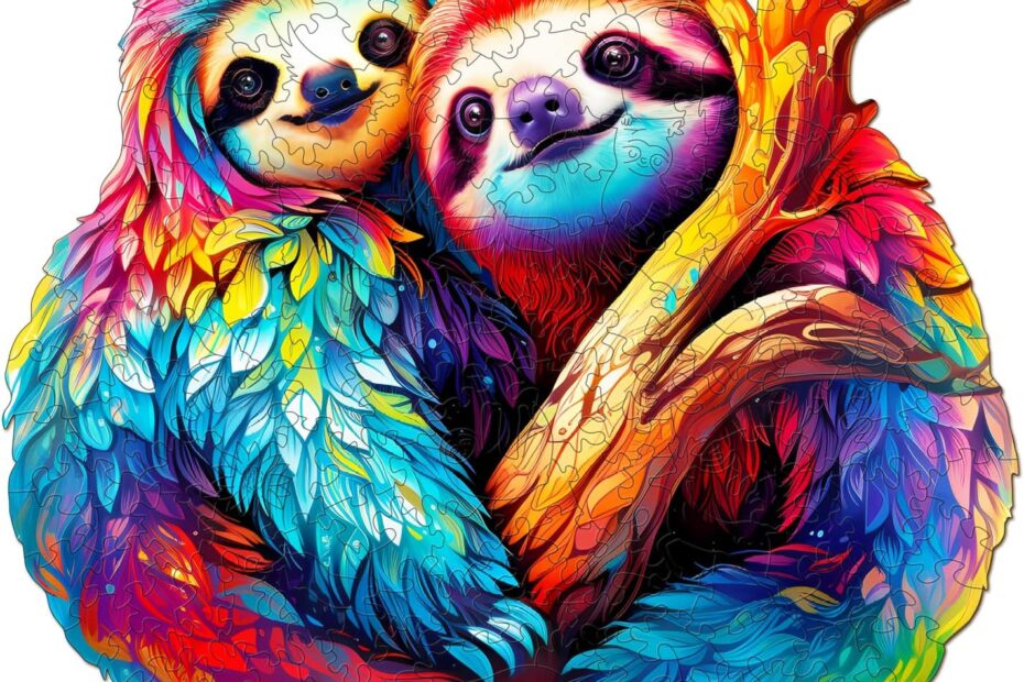 Træpuslespil-Sloth-par 66ecf84089069