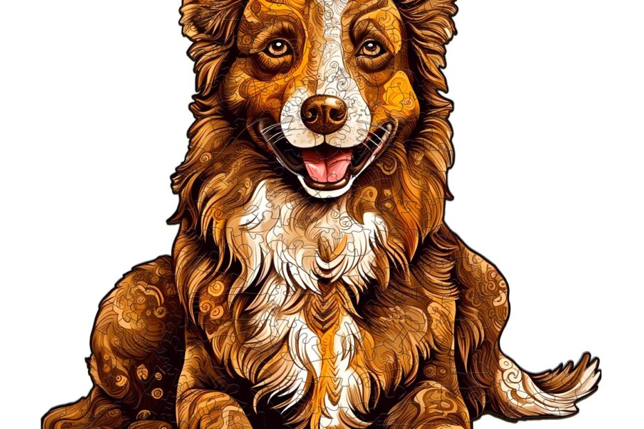 Puslespil i træ – smart border collie 66e84bc88df02