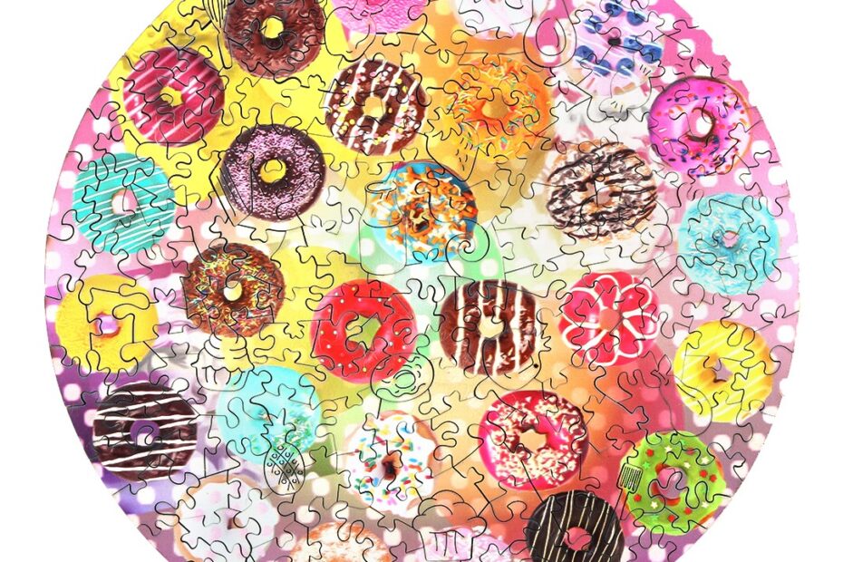 Puslespil i træ-SWEET DOUGHNUT 66e565409e46d