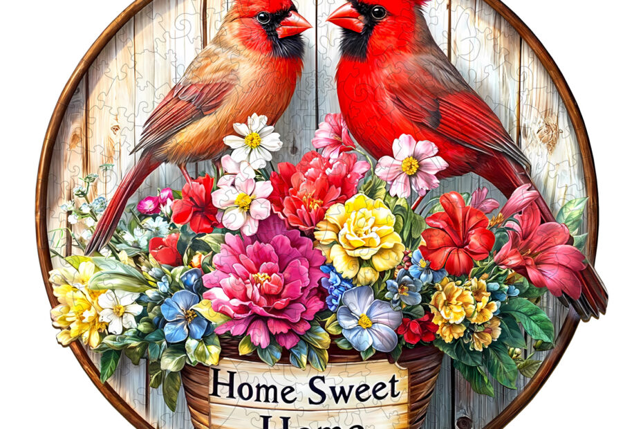 Træ puslespil-Sweet Home 66e13f26aed15