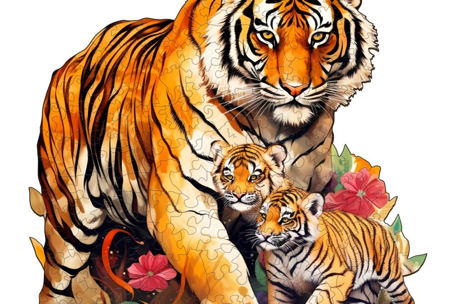 Træpuslespil – Tiger Family 2 66e323d53980a