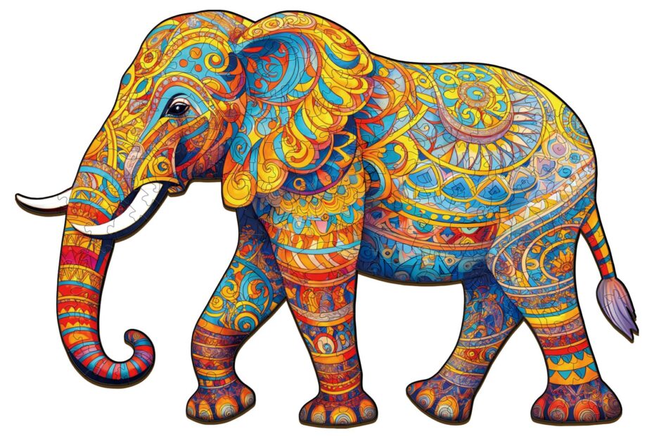 Træpuslespil – Vandrende elefant 66e7da494a15c