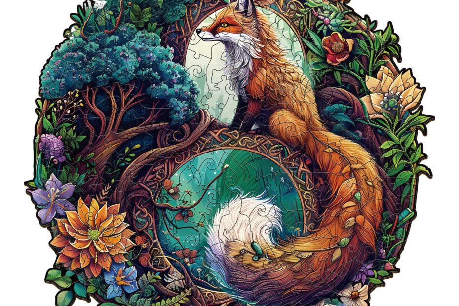 Træpuslespil – Yin Yang Fox 3 66dea0b3b985d