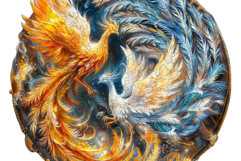 Puslespil i træ – Yin Yang Phoenix 2 66d4fc9ed0bcd